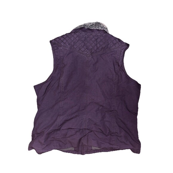 Women’s Noble Outfitters Purple Cotton Vest Size 2XL - Picture 2 of 5
